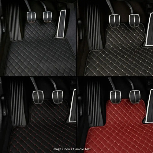 Tailored faux leather car mats - tailored,